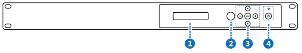 BZBGEAR BG UM 88ANS 8x8 HDMI 18Gbps Matrix with Audio- Front Panel