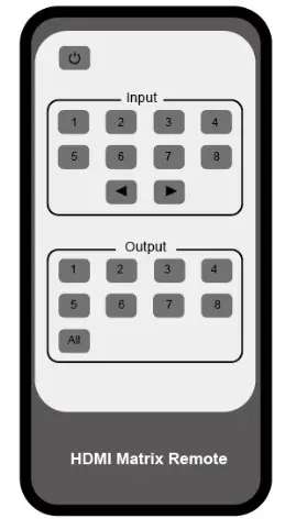 BZBGEAR BG UM 88ANS 8x8 HDMI 18Gbps Matrix with Audio- Remote Control