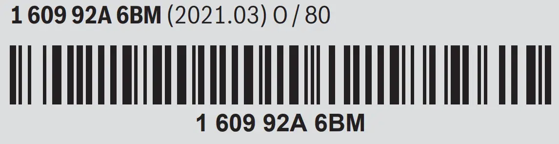 BOSCH BOS GRO12V35 06019C5070 GRO 12V 35 Professional Heavy Duty Rotary Tool - BAR CODE