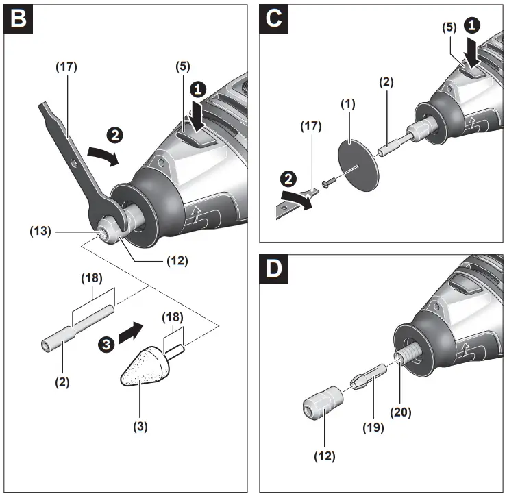 BOSCH BOS GRO12V35 06019C5070 GRO 12V 35 Professional Heavy Duty Rotary Tool - PAT B