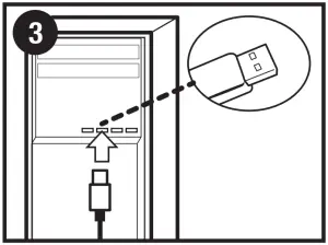 Plug the charging cable