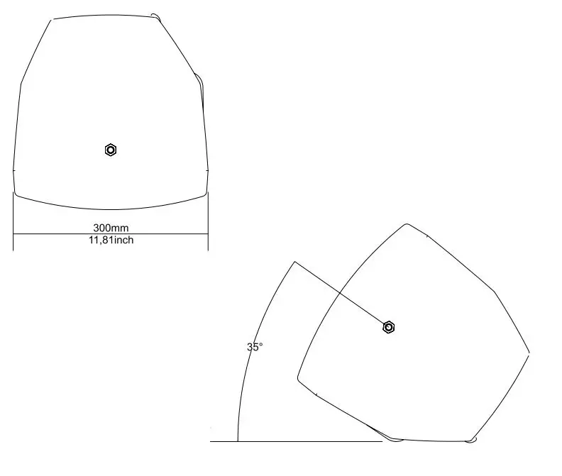 FBT XLITE 110A Processed Active Speaker Instructions - DIMENSIONS