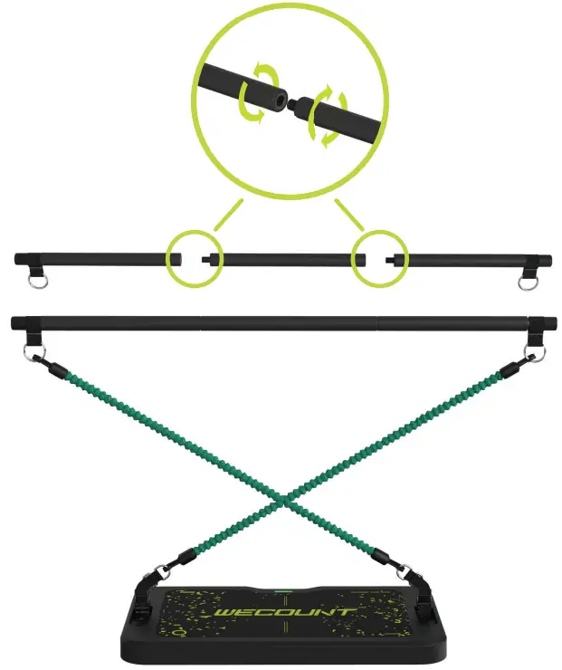 WECOUNT AI Powered Portable Home Gym - more resistance