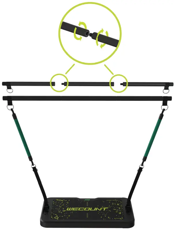 WECOUNT AI Powered Portable Home Gym - workout bar