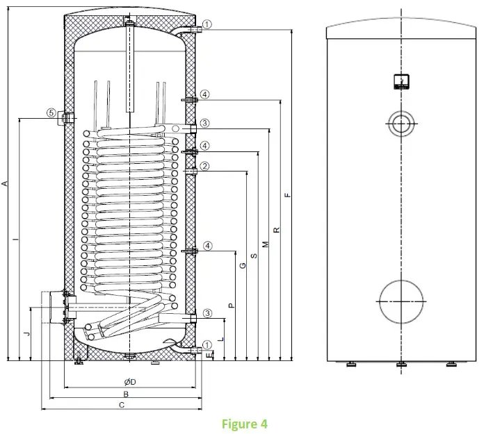 DARAZICE OKC 200 NTRHP Indirect Water Tank - TECHNICAL DATA 4