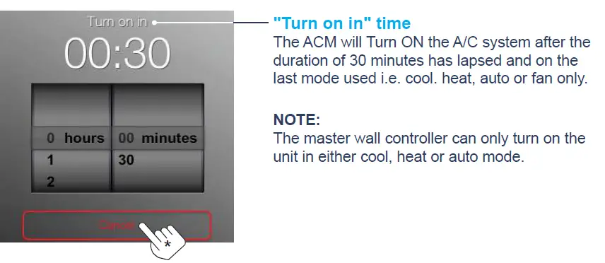 ActronAir ACM-2 Air Conditioner Remote Controller fig 23