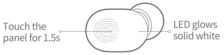 HAYLOU GT1 True Wireless Earbuds - Power on