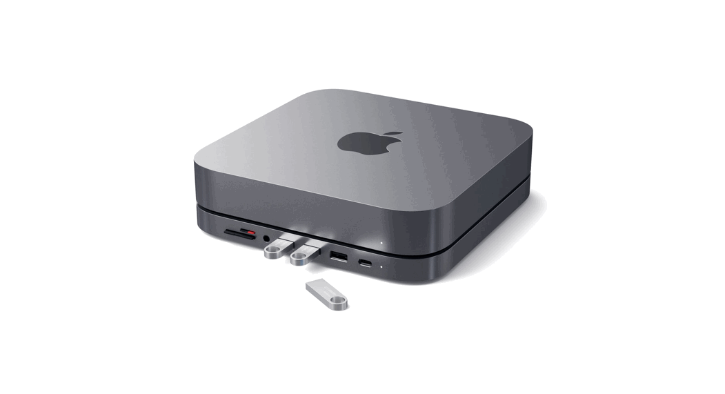 Satechi St-abhf Aluminum Mac Mini Stand With Ssd Slot Silver Instructions