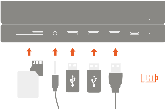 SATECHI ST ABHF Aluminum Mac Mini Stand with SSD Slot Silver - USB