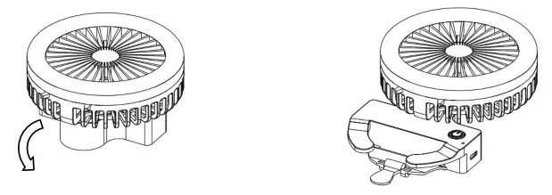 Kmart HEG8LEDRL LED Ring Light with Fan - Charging the Fan