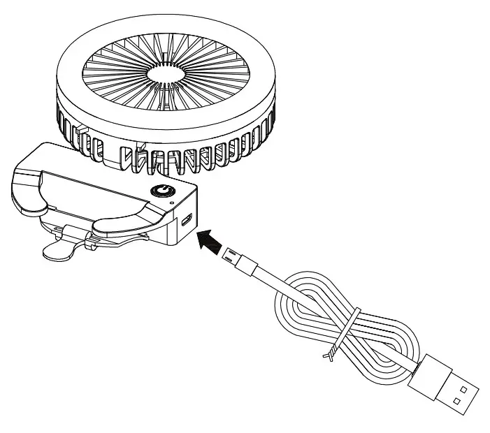 Kmart HEG8LEDRL LED Ring Light with Fan - Components 3