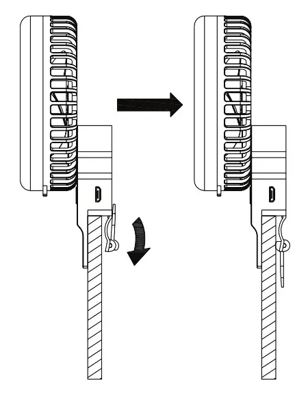 Kmart HEG8LEDRL LED Ring Light with Fan - Fan Mount 2