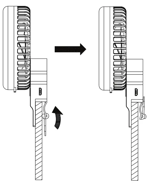 Kmart HEG8LEDRL LED Ring Light with Fan - Fan Mount 3