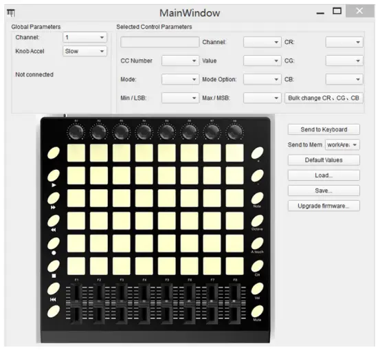 WORLDE ORCA PAD48 MIDI Controller - app1
