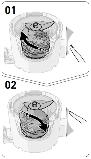 Hurom X-H200 Slow Juicer - screw stops