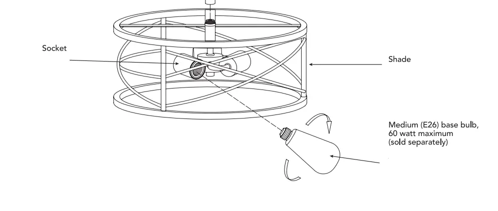 Globe 60869 Denali 15 in. 3-Light Matte Black Semi-Flush Mount with Brass Accents-fig4
