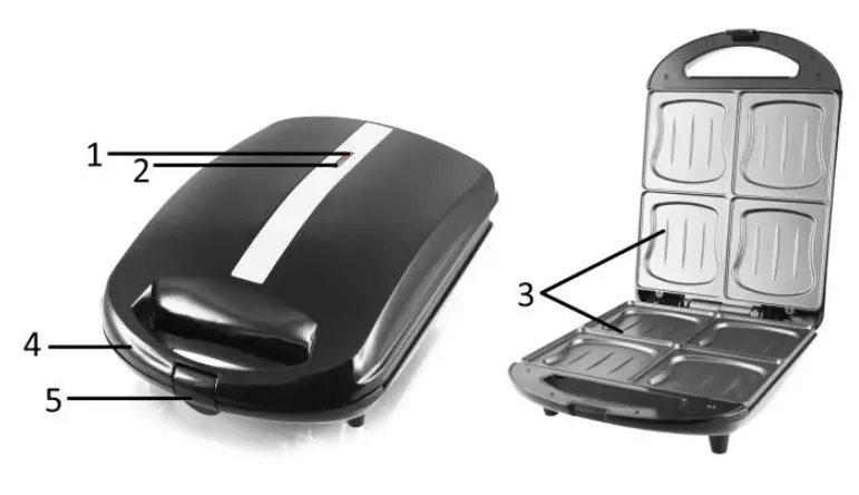 emerio ST-111153 Family Sandwich Toaster 1