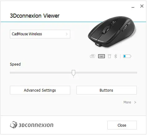 3Dconnexion CadMouse Compact Wireless - 3Dconnexion Settings