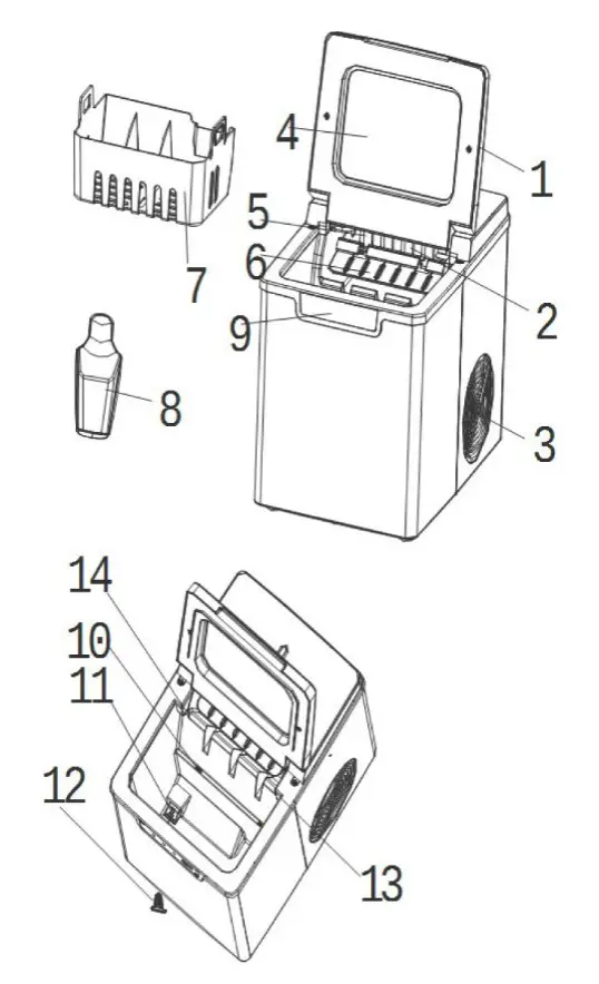 kogan KA19LICEMKB UltraFreeze Ice Cube Maker - fig
