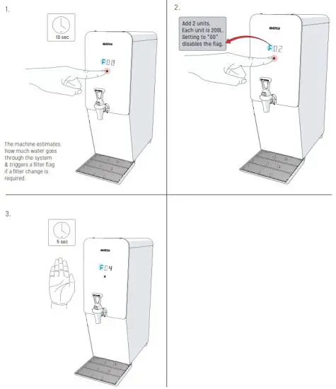 marco 8 1000763 MT Boiler Automatic Water Boiler - Filter Mode