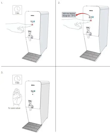 marco 8 1000763 MT Boiler Automatic Water Boiler - Service Set Up