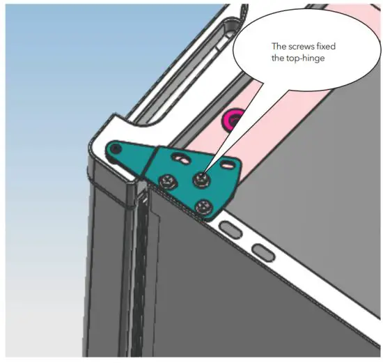 TESLA RS1100M1 Single Door Mini Refrigerator - Refrigerator door install 2