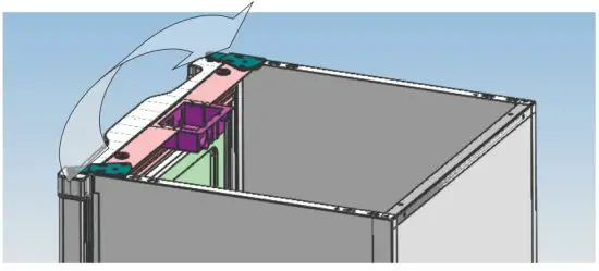 TESLA RS1100M1 Single Door Mini Refrigerator - Refrigerator door install 3