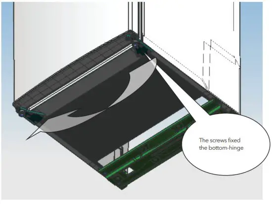 TESLA RS1100M1 Single Door Mini Refrigerator - Refrigerator door install 5