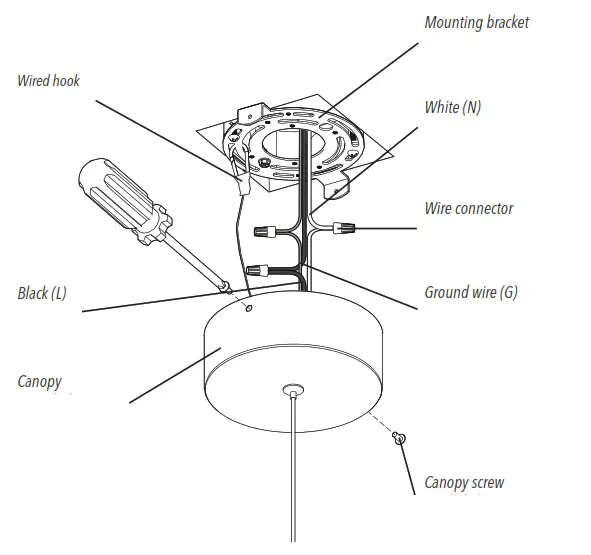 artika PDT1 SWR Mini Swirl LED Pendant Light Fixture - INSTALLATION 2