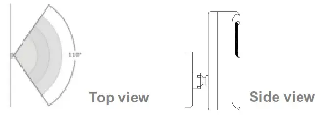 smartrol iot P10 433MHz Pet immune Wireless Infrared Motion Detector - Side view