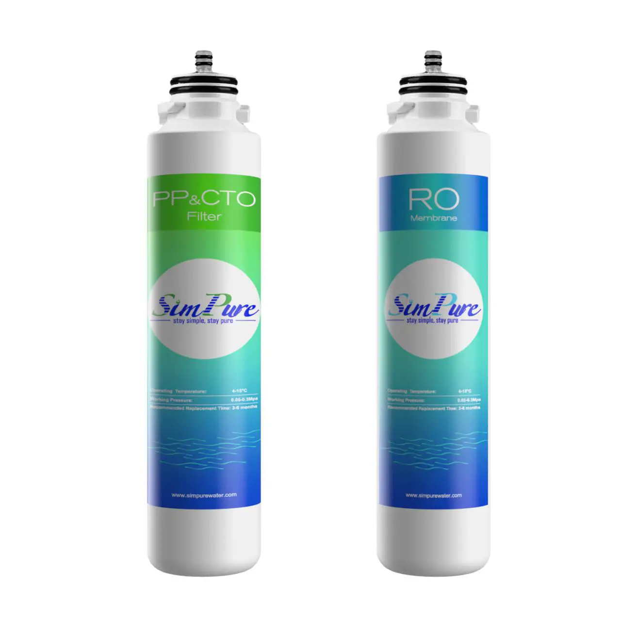 Sim Pure Countertop Water Purifier Action Consumables