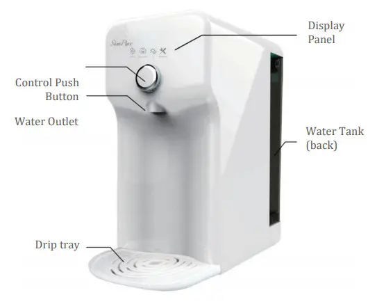 Sim Pure Countertop Water Purifier System Features