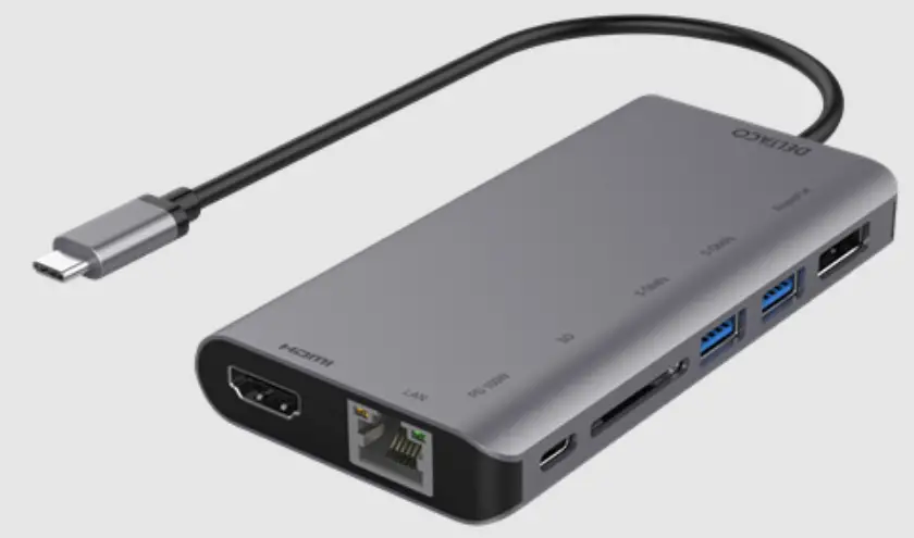 DELTACO USBC-HDMI19 USB-C Docking Station pro
