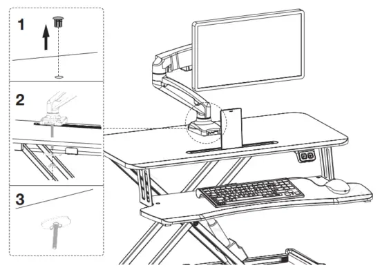 VonHaus 3000154 Electric Sit Stand Rising Workstation - COMPONENTS 9