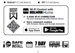 Holman WX8 8 Station Wi‑Fi Irrigation Controller User Manual