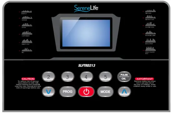 SereneLife SLFTRD213 Folding Treadmill Electric Motorized Running Machine - fig5