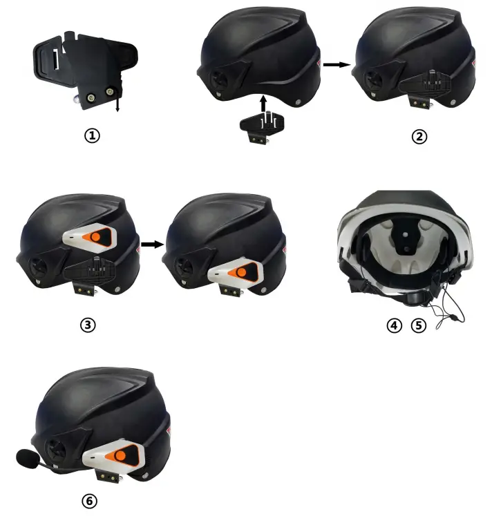 Installation method with plastic clamp