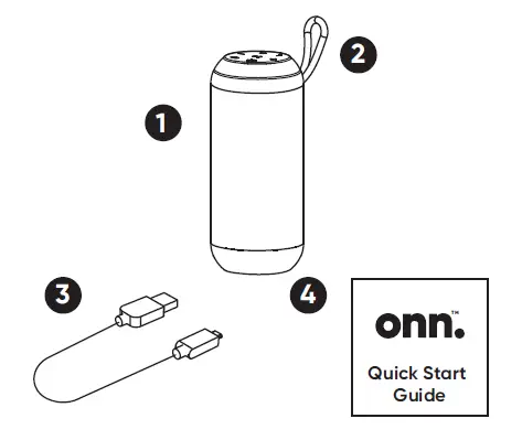 onn BM2022 Medium Rugged speaker 1