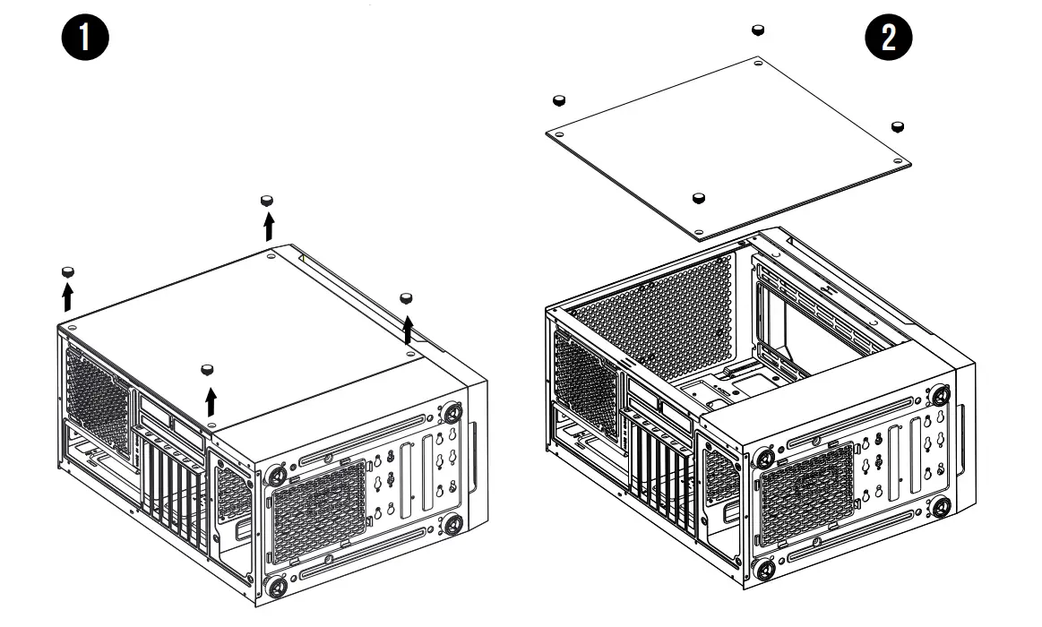 GAMDIAS TALOS E3 Mid Tower Case - SIDE PANEL REMOVAL