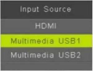 HDMI Setup Interface