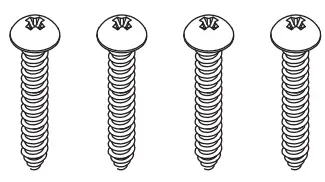 4x Tapping Screws