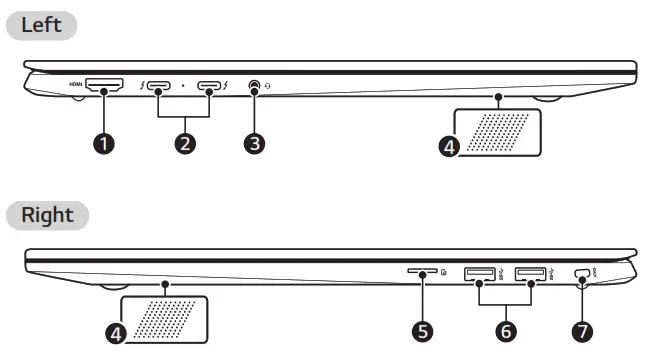 LG 16Z90Q NOTEBOOK - right