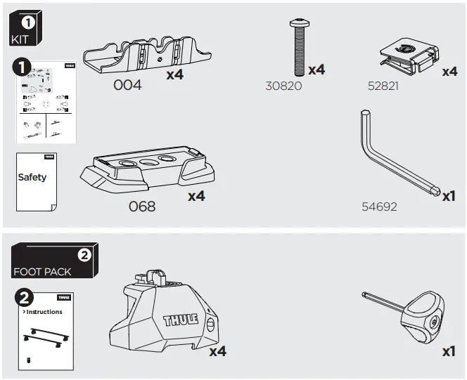 THULE 187010 Fix Point Kit