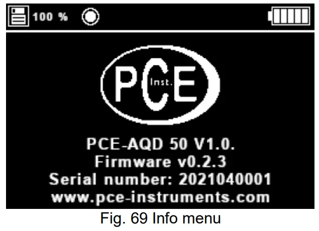PCE AQD 50 Air Quality Meter - 41