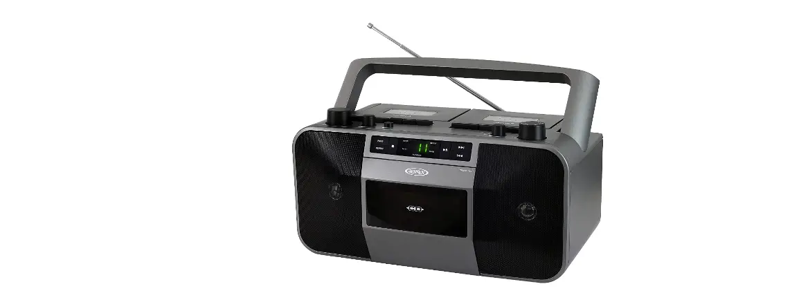 Jensen Mcr-1500 Mcr-1500 Portable Stereo Cd Player And Dual-deck Complete Features