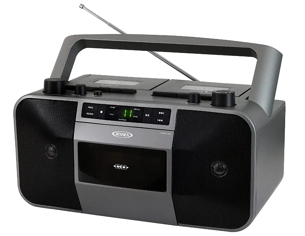 JENSEN-MCR-1500-MCR-1500-Portable-Stereo-CD-Player-and-Dual-Deck