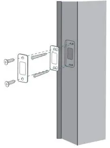 Installing stricke plate