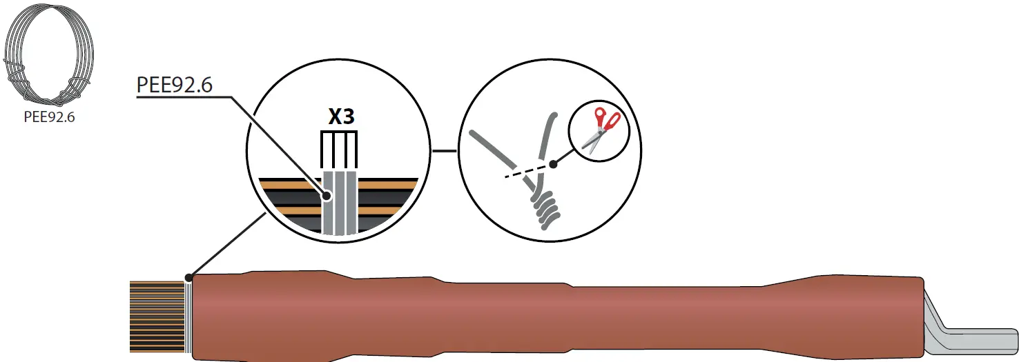 ENSTO HOT1.2404L Heat Shrink Outdoor Term 38