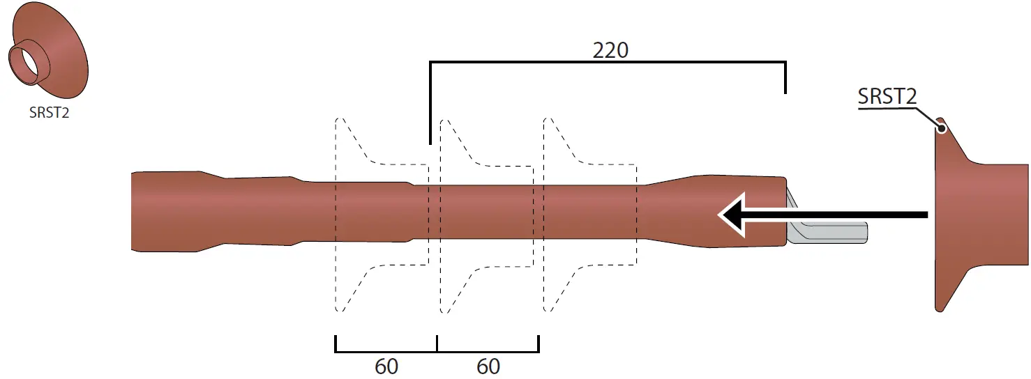 ENSTO HOT1.2404L Heat Shrink Outdoor Term 42