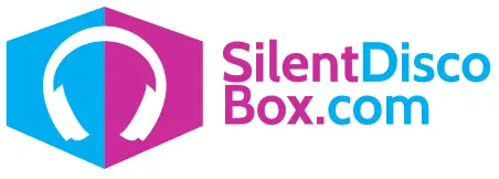 SilentDiscoBox com logo